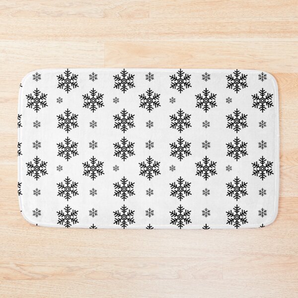 Item preview, black Snowflakes Patterns Decor Gift  designed and sold by WearYourMood.