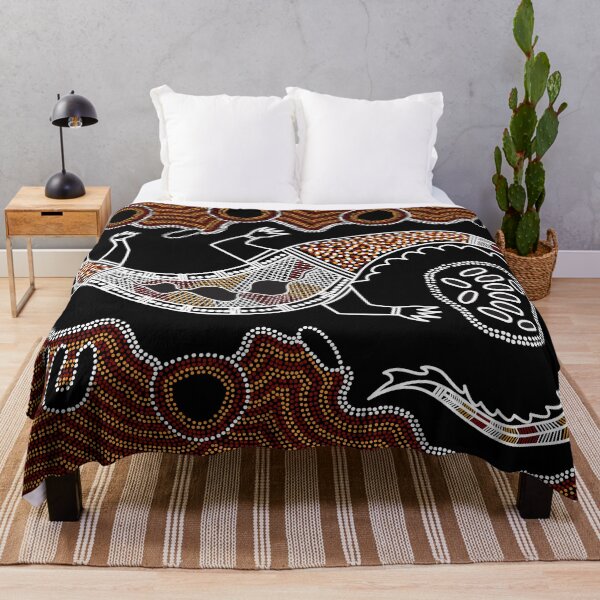 Item preview, Authentic Aboriginal Art - Crocodile Authentic Designs designed and sold by HogarthArts.