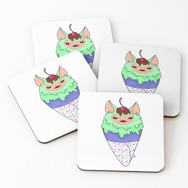 Item preview, Bat Cone {Mint} designed and sold by CaseyLeeArt.