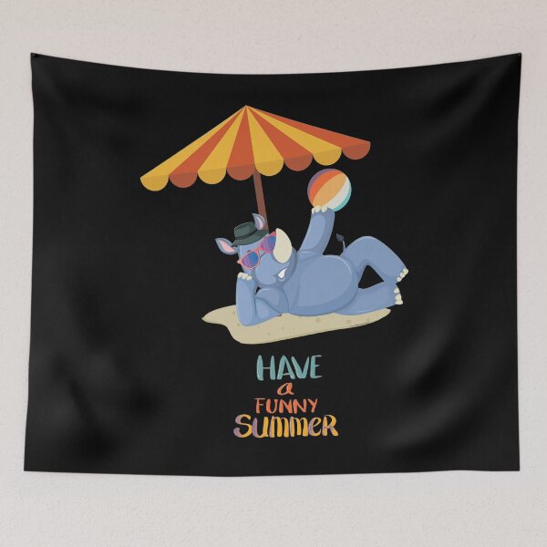 Item preview, Hippo Have An Funny Summer designed and sold by DELMEO.