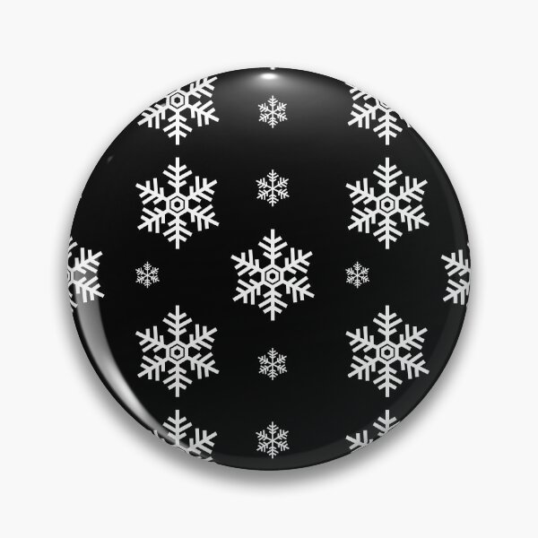 Item preview, White Snowflakes Patterns Black Decor Gift  designed and sold by WearYourMood.