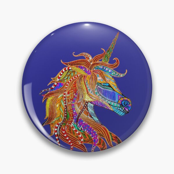 Artikelvorschau, Einhorn Zentangle - Kunst von EMGlenda entworfen und verkauft von crimsonbamboo.
