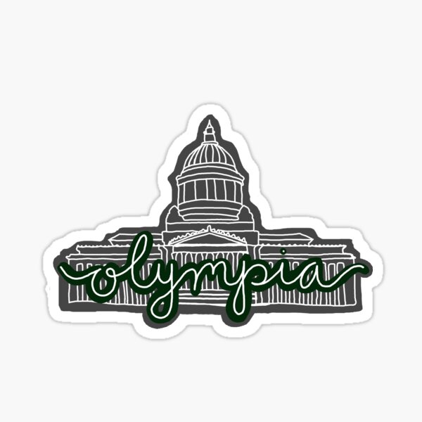 Item preview, Olympia Capitol Doodle designed and sold by ReedPiper.