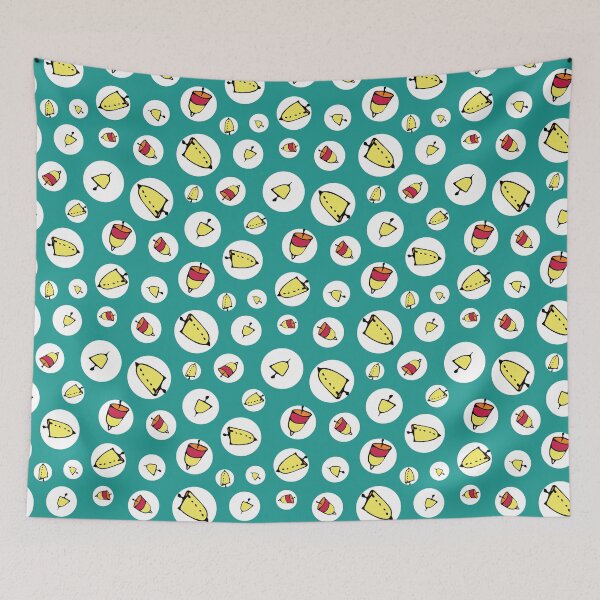 Item preview, Holiday bells the spotlight on green background designed and sold by Meg M Studio.