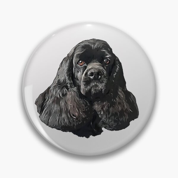 Item preview, American Cocker Spaniel Stunning Black Dog designed and sold by ElegantCat.