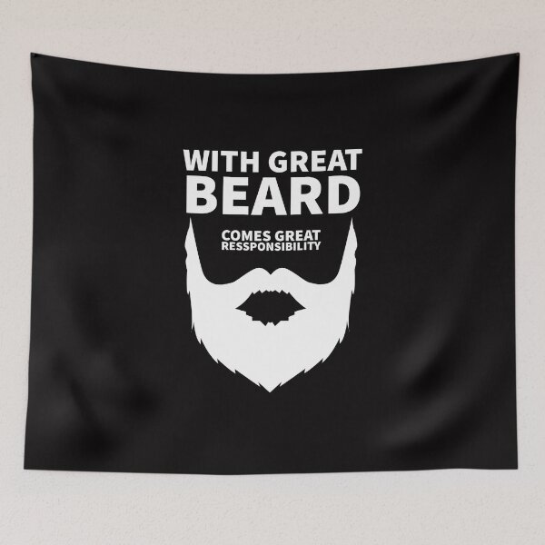 Item preview, With Great Beard Comes Great Responsibility. designed and sold by T-ShirtGuy.
