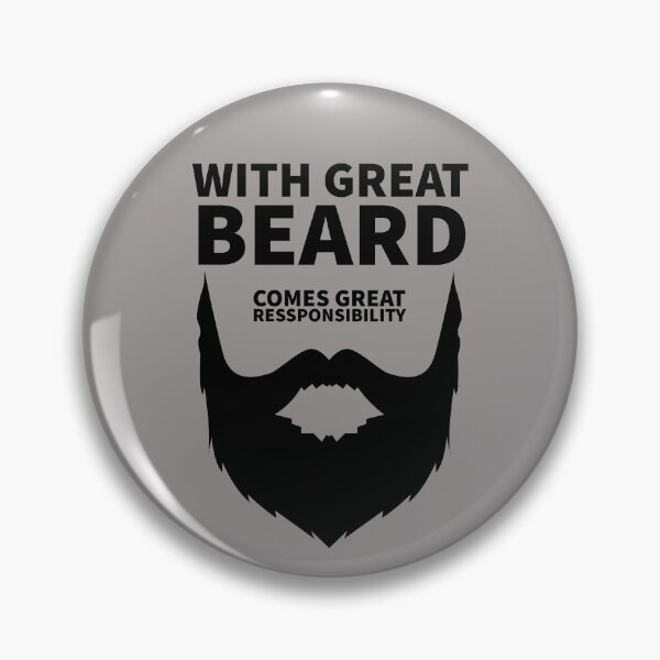Item preview, With Great Beard Comes Great Responsibility. designed and sold by T-ShirtGuy.