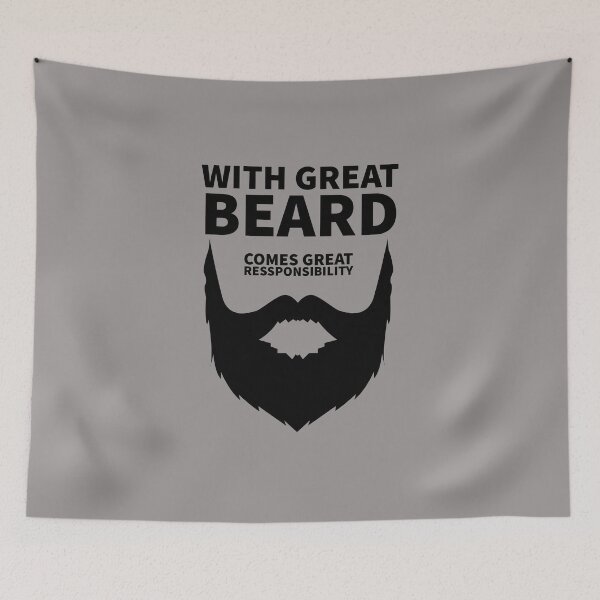 Item preview, With Great Beard Comes Great Responsibility. designed and sold by T-ShirtGuy.
