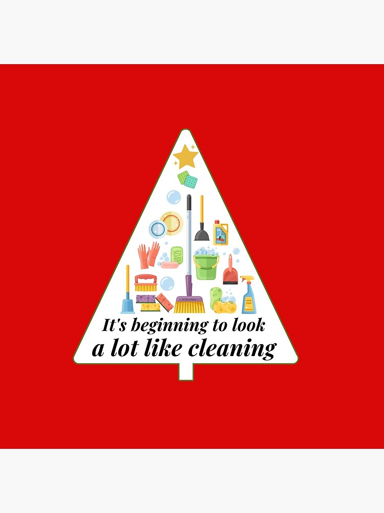 Thumbnail 5 of 5, Coasters (Set of 4), Look A Lot Like Cleaning Funny Housekeeping Christmas designed and sold by SavvyCleaner.