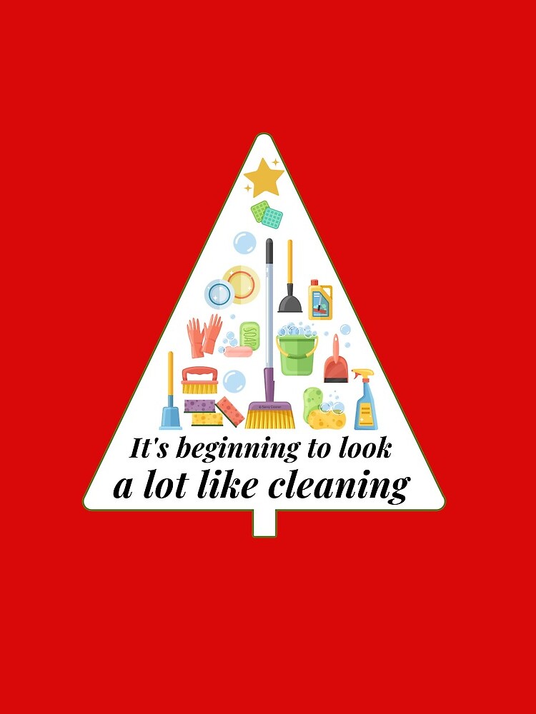 Thumbnail 3 of 3, Drawstring Bag, Look A Lot Like Cleaning Funny Housekeeping Christmas designed and sold by SavvyCleaner.