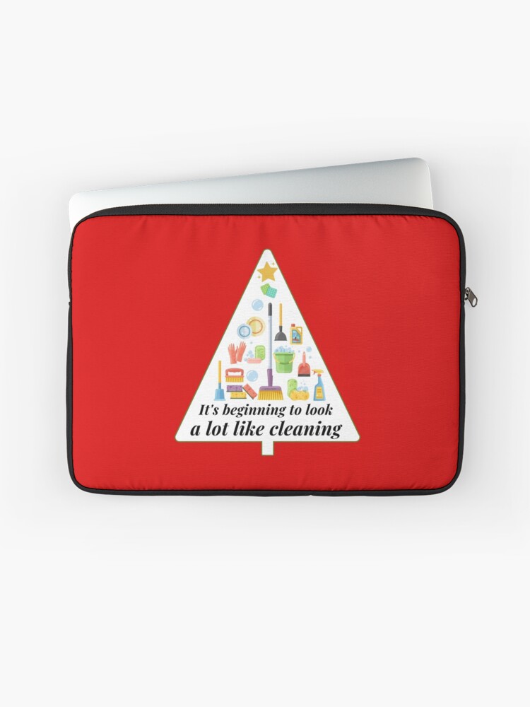 Thumbnail 1 of 2, Laptop Sleeve, Look A Lot Like Cleaning Funny Housekeeping Christmas designed and sold by SavvyCleaner.