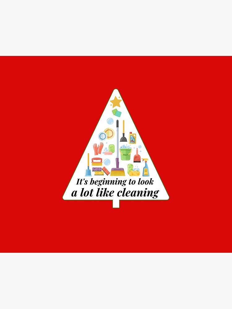 Look A Lot Like Cleaning Funny Housekeeping Christmas by SavvyCleaner
