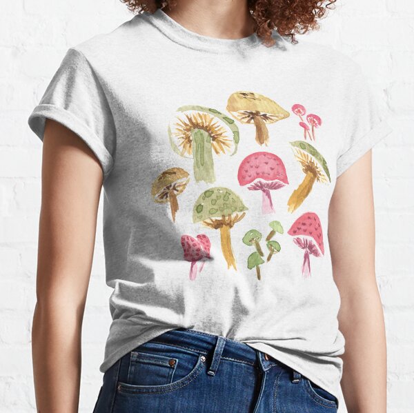 Watercolor Mushrooms Classic T-Shirt