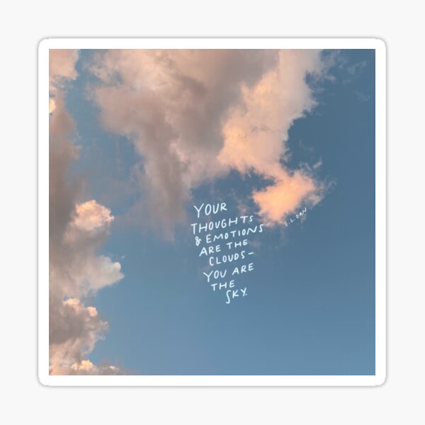 Blue Sky Mind Sticker