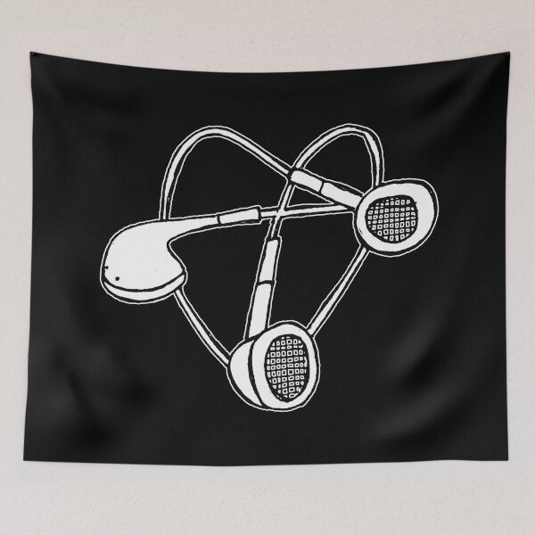 Item preview, Earbuds Earpods Earphones: Heart Shaped Music for Valentine designed and sold by badlydrawnbabe.