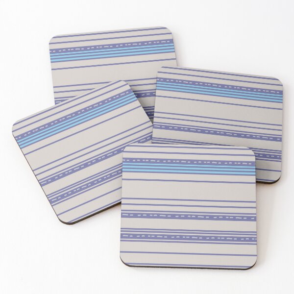 Item preview, blue stripes on gray designed and sold by Meg M Studio.