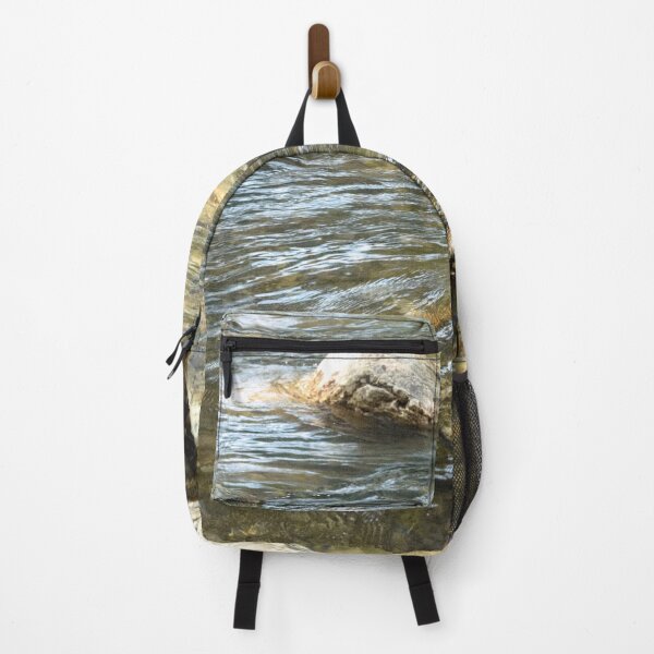 Item preview, Beautiful nature forest river scene with rocks, boulders, stones and blue water, designed and sold by Ventures1.