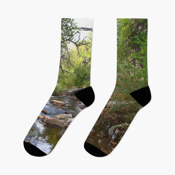 Item preview, Beautiful nature forest river scene with rocks, boulders, stones and blue water, designed and sold by Ventures1.