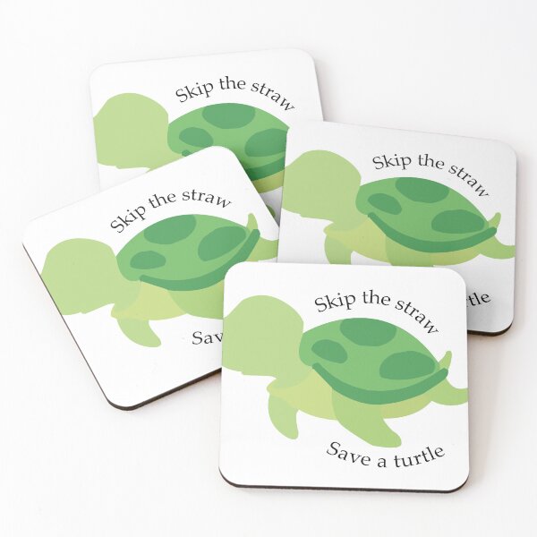 Item preview, Skip the straw save a turtle designed and sold by Emi Knape.