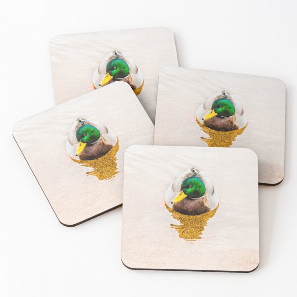 Item preview, Colorful Mallard Duck Swimming on Skaha Lake designed and sold by Amy Mitchell.