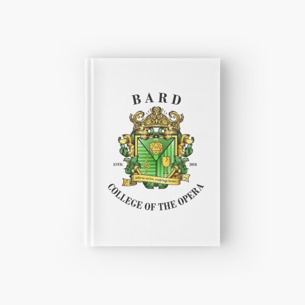 College of the Opera Crest - Latin, Black Text Hardcover Journal