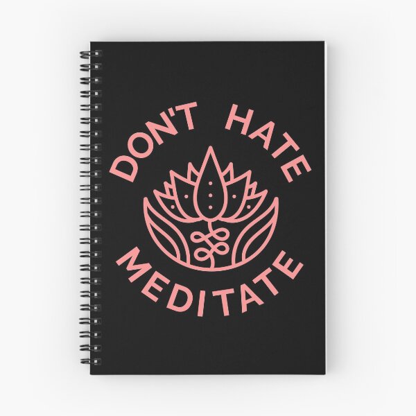 Item preview, Don't Hate, Meditate (Pastel Red) designed and sold by pintsandquarts.