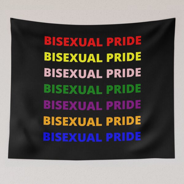 Item preview, BISEXUAL PRIDE RAINBOW REPETITIVE TEXT designed and sold by uniqueitems.