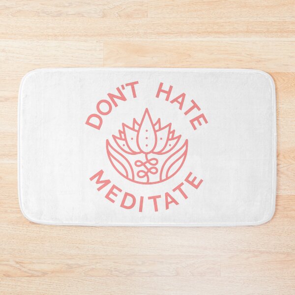 Item preview, Don't Hate, Meditate (Pastel Red) designed and sold by pintsandquarts.
