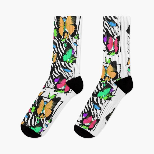 Item preview, Colorful Papillon - Cute Butterfly - Zebra Pattern - Puzzle designed and sold by BigWildKiwi.