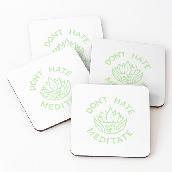 Item preview, Don't Hate, Meditate (Pastel Green) designed and sold by pintsandquarts.