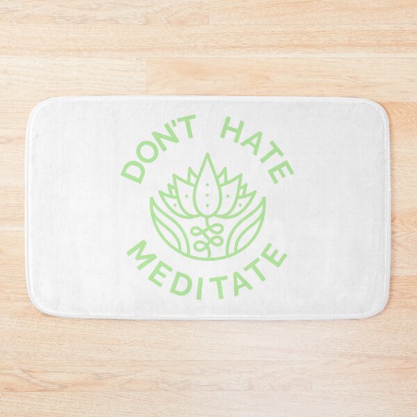 Item preview, Don't Hate, Meditate (Pastel Green) designed and sold by pintsandquarts.