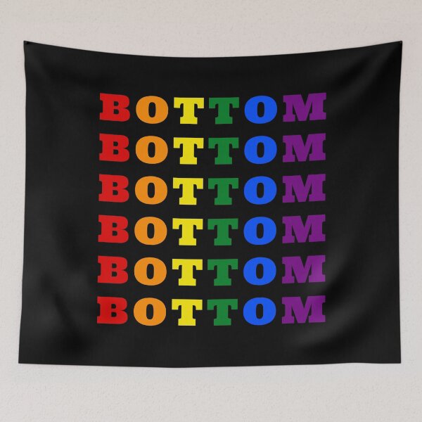 Item preview, Bottom in fun, rainbow pride letters designed and sold by fabulouslygay.