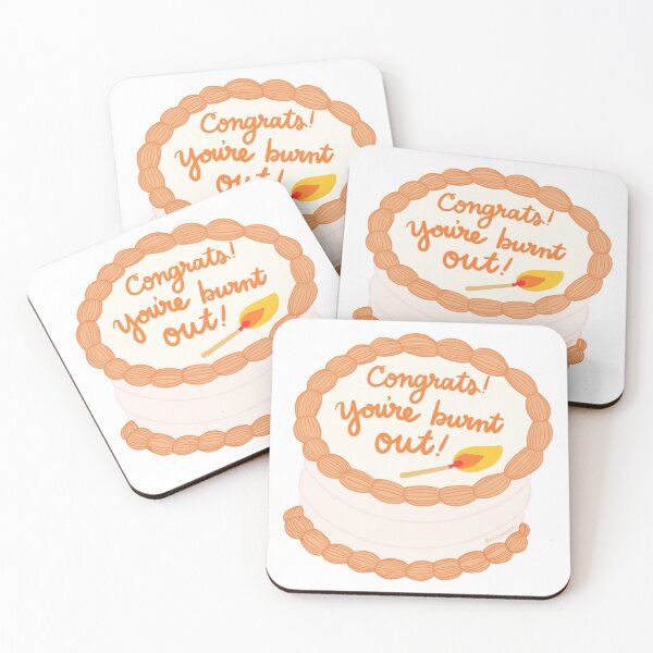 Item preview, “Congrats! You’re Burnt Out!” Cake designed and sold by embaerrawr.