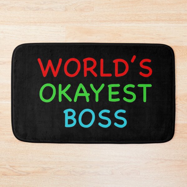 Item preview, Worlds Okayest Boss Funny Quote designed and sold by popculturechick.