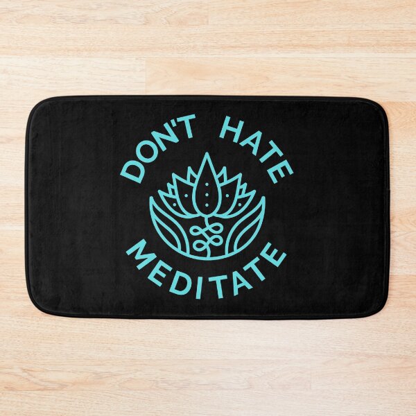 Item preview, Don't Hate, Meditate (Pastel Blue) designed and sold by pintsandquarts.