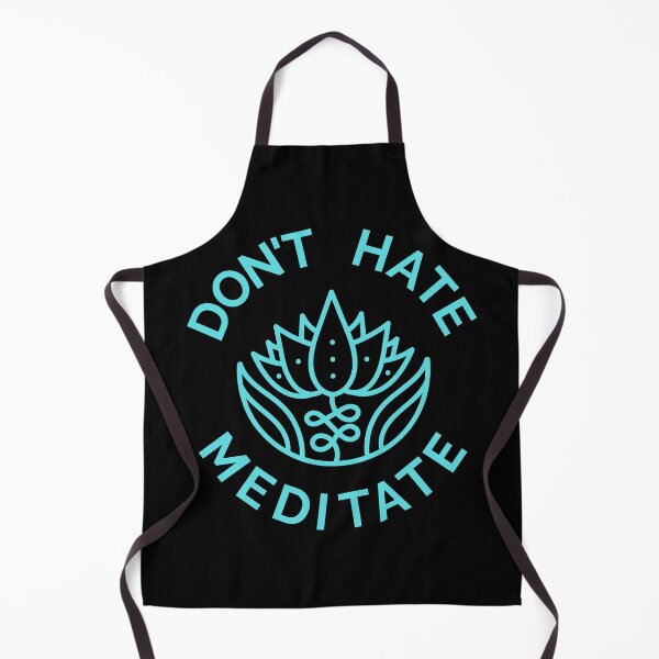 Item preview, Don't Hate, Meditate (Pastel Blue) designed and sold by pintsandquarts.
