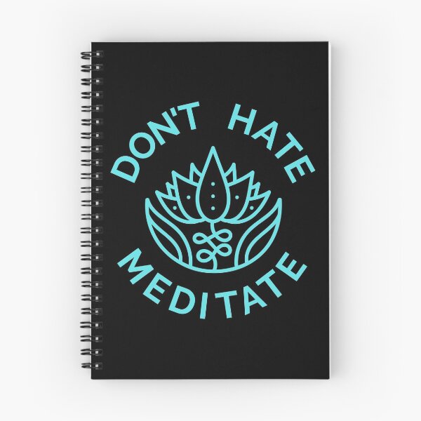 Item preview, Don't Hate, Meditate (Pastel Blue) designed and sold by pintsandquarts.