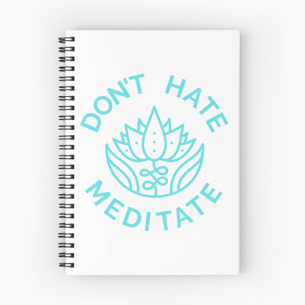 Item preview, Don't Hate, Meditate (Pastel Blue) designed and sold by pintsandquarts.