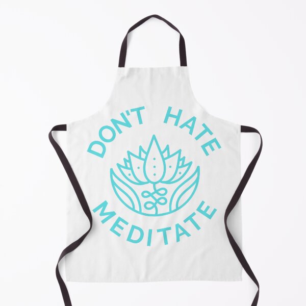 Item preview, Don't Hate, Meditate (Pastel Blue) designed and sold by pintsandquarts.