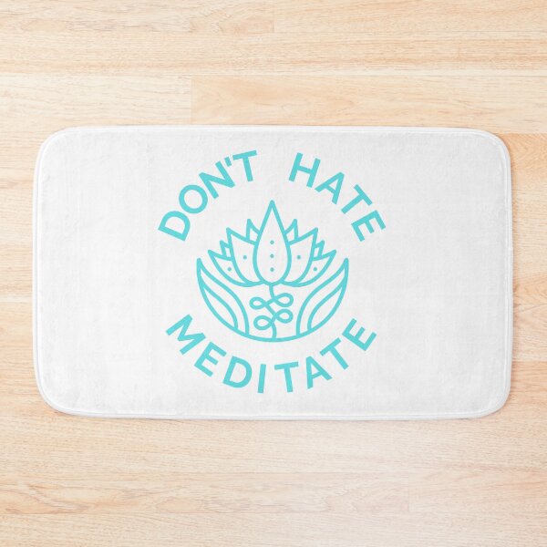 Item preview, Don't Hate, Meditate (Pastel Blue) designed and sold by pintsandquarts.
