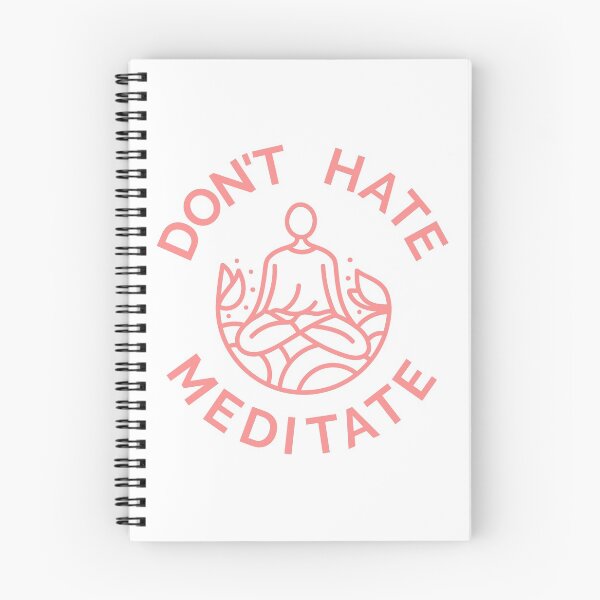 Item preview, Don't Hate, Meditate (Pastel Red) designed and sold by pintsandquarts.