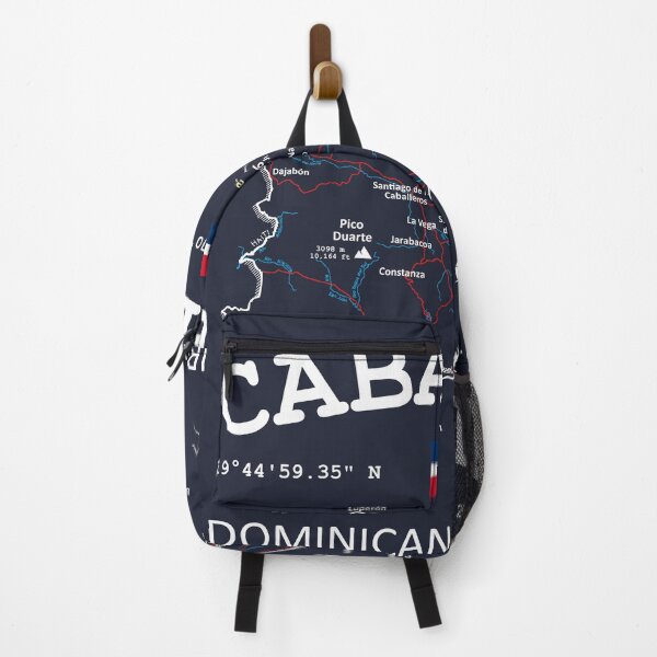Item preview, Dominican Republic Map Flag Cabarete Coordinates Roads Rivers and Oceans designed and sold by frenchsalsa.