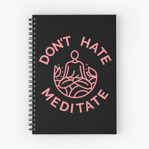 Item preview, Don't Hate, Meditate (Pastel Red) designed and sold by pintsandquarts.
