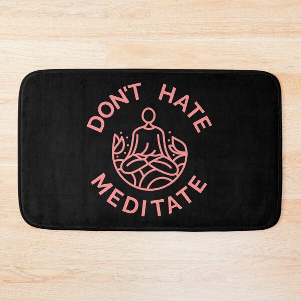 Item preview, Don't Hate, Meditate (Pastel Red) designed and sold by pintsandquarts.