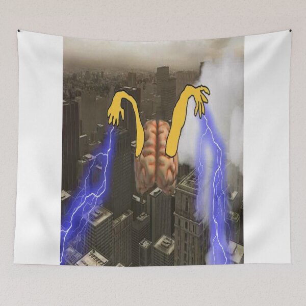 Item preview, The Brain has gone Wild in the City designed and sold by CUTESTUFFnow.