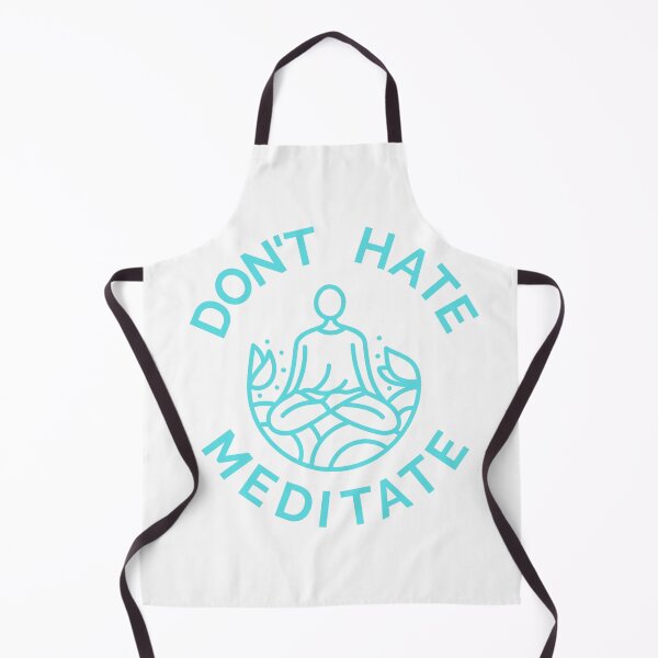 Item preview, Don't Hate, Meditate (Pastel Blue) designed and sold by pintsandquarts.