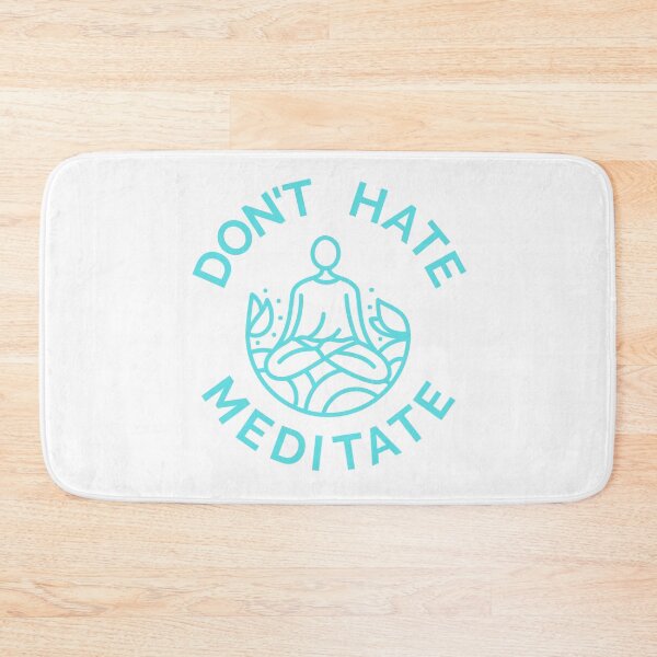 Item preview, Don't Hate, Meditate (Pastel Blue) designed and sold by pintsandquarts.
