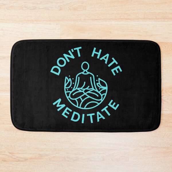 Item preview, Don't Hate, Meditate (Pastel Blue) designed and sold by pintsandquarts.