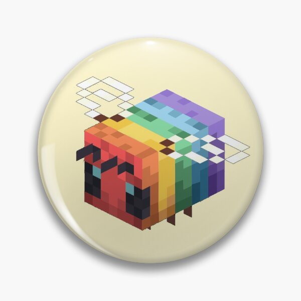 lgbtq+ minecraft bee Pin