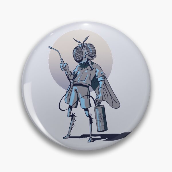 Artikelvorschau, Fly Exterminator Monster Monochrom entworfen und verkauft von cloudyjay.